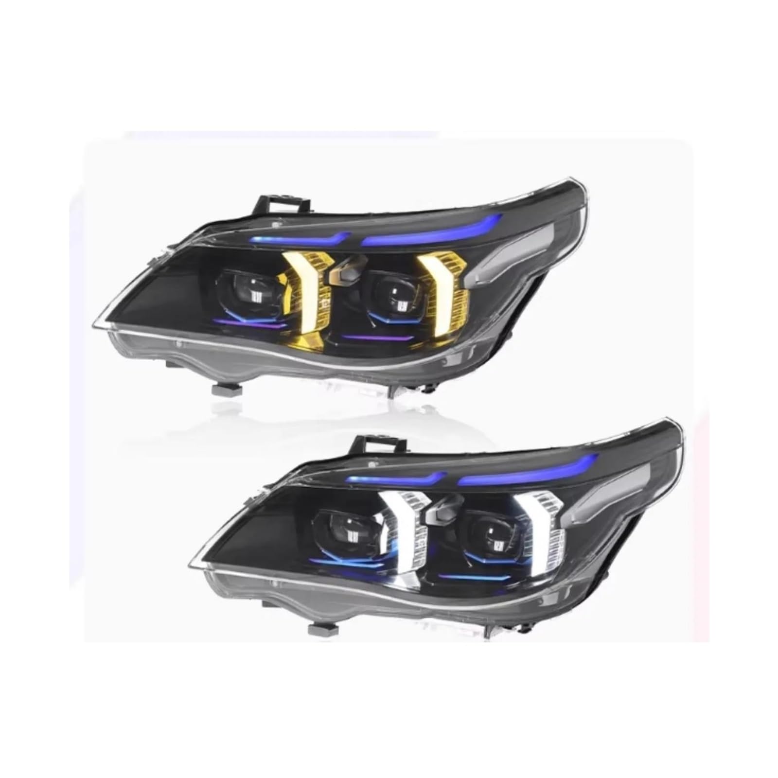 Phare De Voiture Led Pour Série 5 E60 2003 2004 2005 2006 2007 2008 2009 2010 Feu Jour DRL Feux Croisement Et Route Clignotant