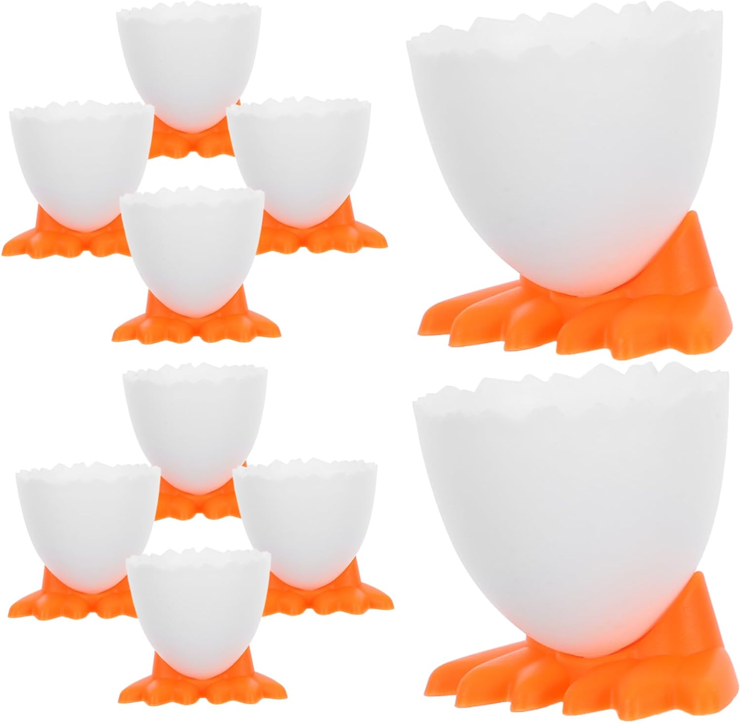 20pcs Chicken Shaped Egg Holders for Countertop Boiled Egg Cups for Countertop