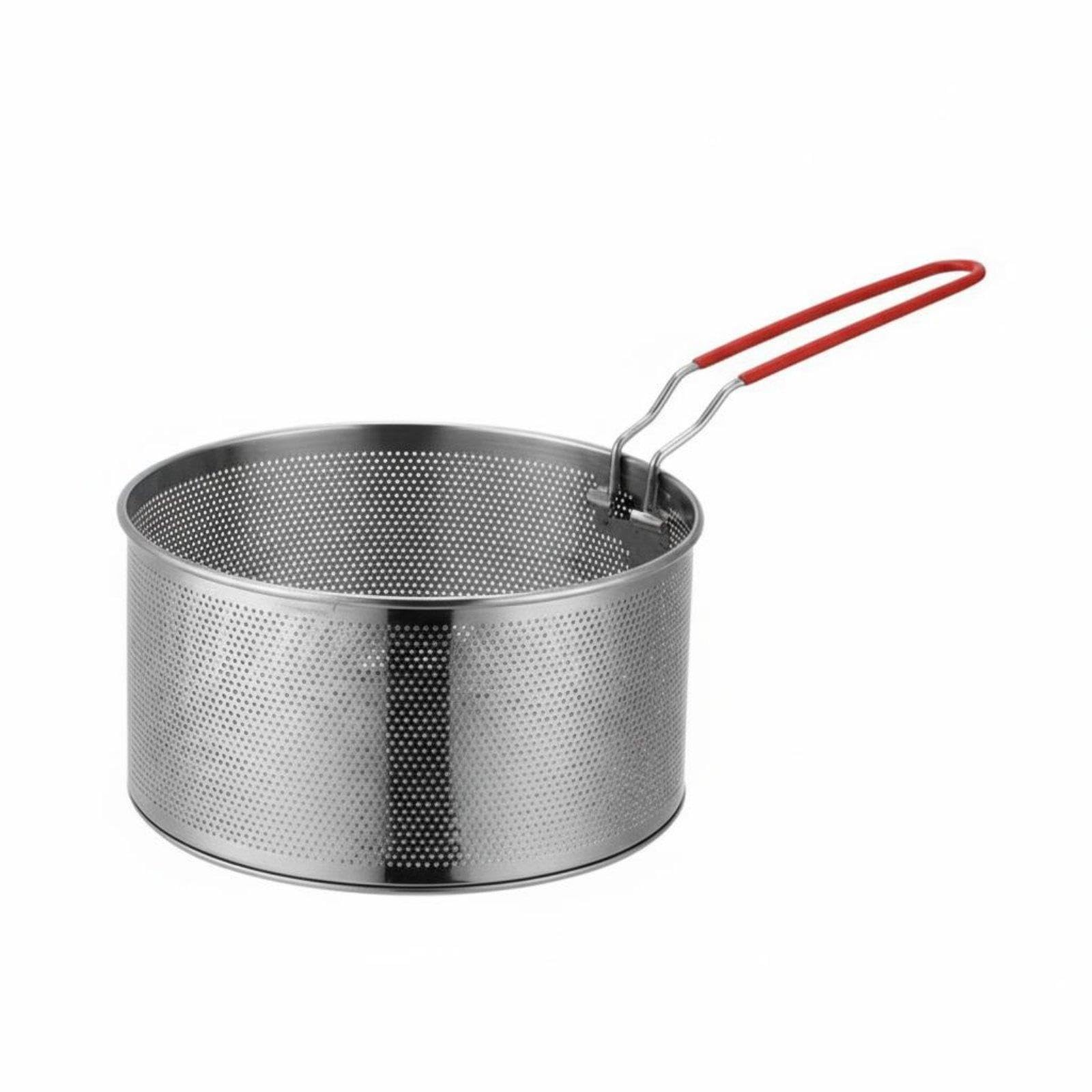 Deep Fry Basket Perforated Design French Fry Basket Ver | Deep Fry Basket Perforated Design French Versatile Pasta Strainer for Home Cooks Chefs Hot Pot Restaurant 20CM 201 Stainless-image-45