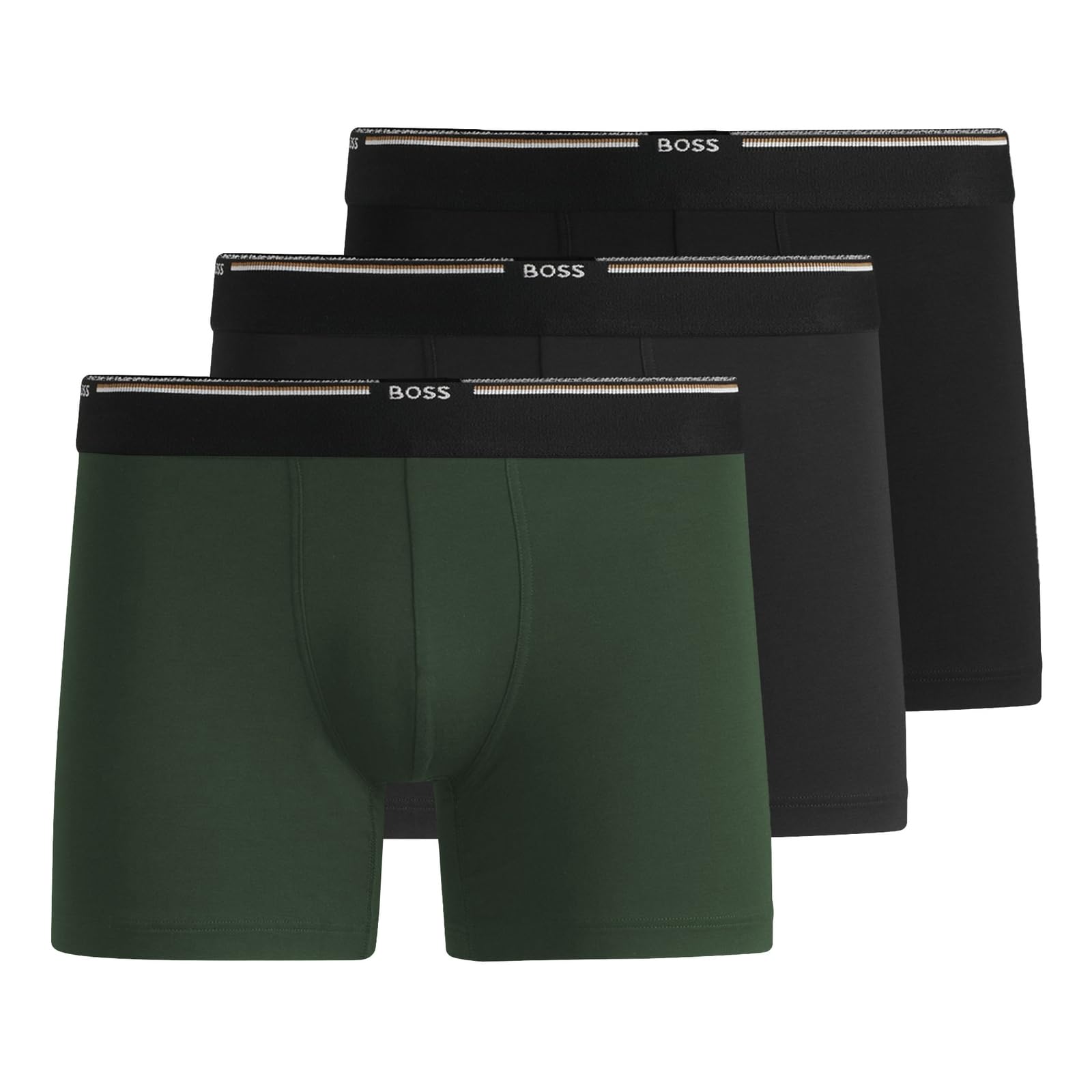 BOSS 3er Pack Herren Unterwäsche Unterhose Boxer Bamboo