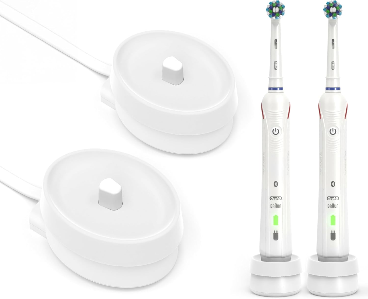 Silicone Clean Cover for Oral-B Toothbrush Charger Base - Quickly Rinse Away Gunk - Colorful Identifiers for Families