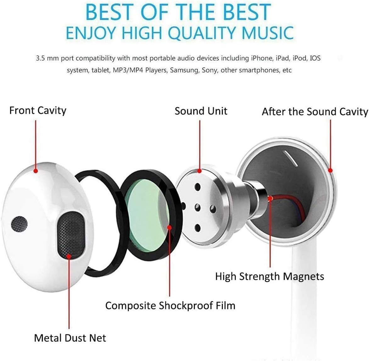 2 Pack-Earbuds/Headphone with Lightning Connector(Built-in Microphone & Volume Control) in-Ear Stereo Headphones Headset Compatible with iPhone 12/SE/11/X/8 7 - All iOS System[Apple MFi Certified]
