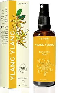 Ylang Ylang Room, Linen & Pillow Spray by Aromafume | 100ml/3.38 fl oz | with Ylang Ylang Essential Oil | Aromatherapy Spray | Mist for Bedding, Fabrics