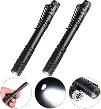 Mini Torcia LED POCKETMAN 9cm 900 Lumen – Con Clip, Per Campeggio Ed Emergenza (Confezione Da 10)