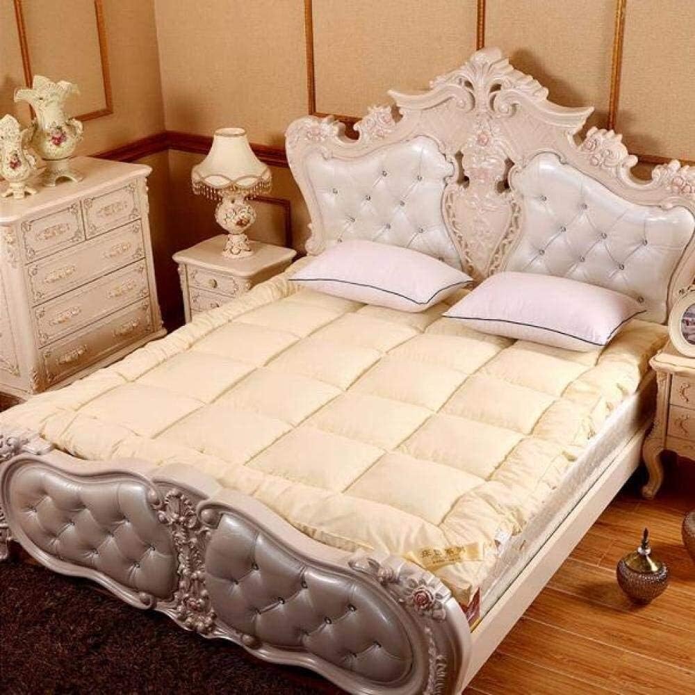 Colchón de Rollo de Rotura o Cama de Invitados con Cama Plegable Acolchado hipoalergénico japonés futón colchón colchón Tatami colchoneta de Piso Estudiante Dormitorio habitación Antideslizante Funda