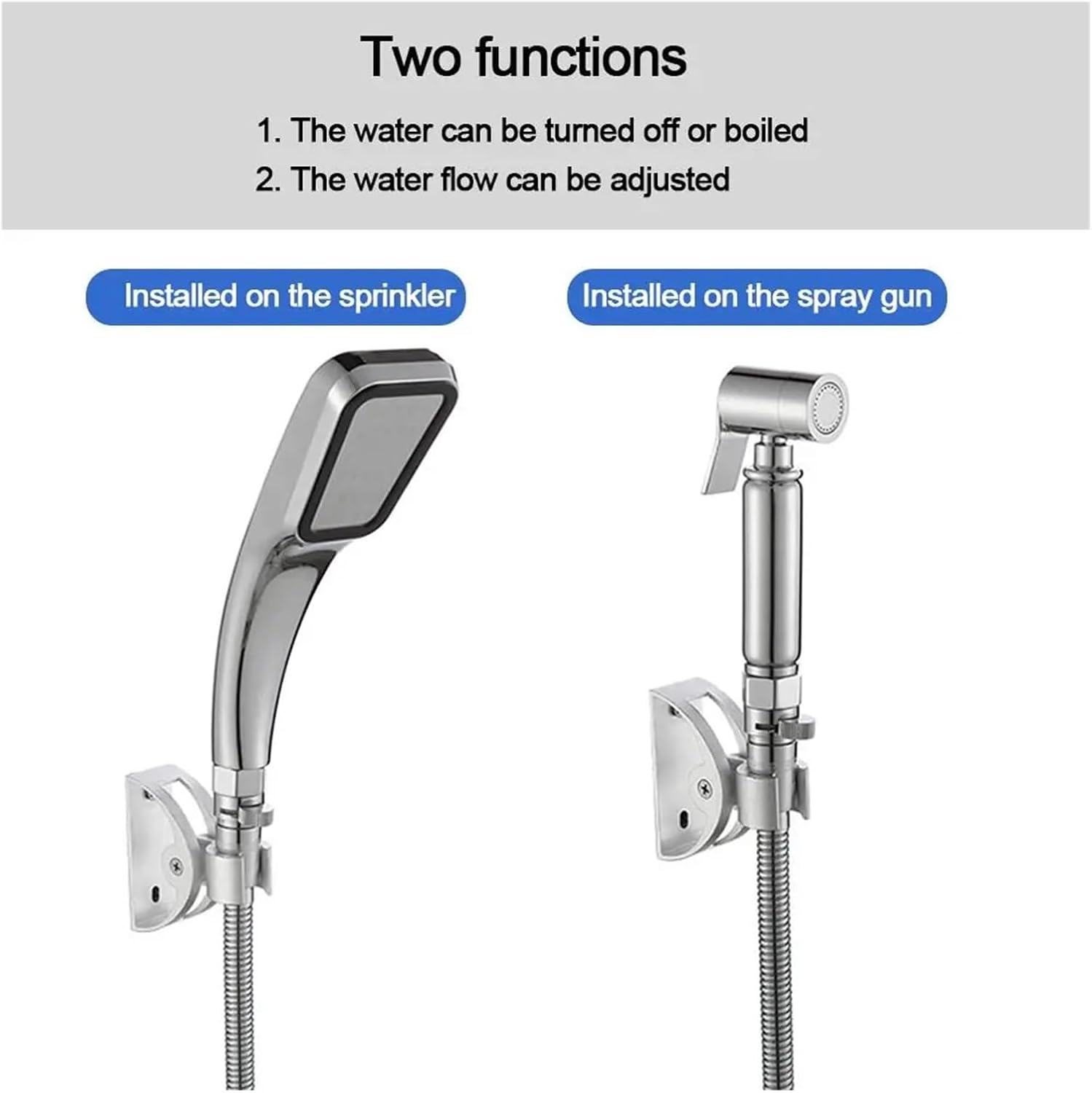 Shower Hose Shut Off Valve, Shower Diverter Valve Solid Brass Shut Off for Bidet Sprayer or Head Bath Water Tap Accessory(Color 4)
