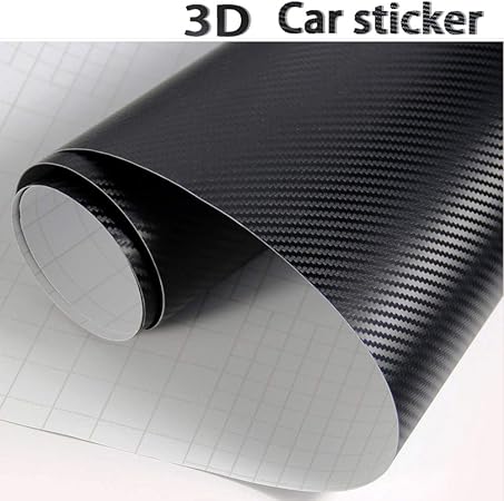 Amazon Co Jp 3dカーボンシート ブラックカーボンファイバービニール 自動車ラップフィルムdiy インテリアステッカー 耐熱耐水曲面対応裏溝付 カッティングシート内装パネルからボンネット ルーフ 伸縮裏溝付 152cm X500cm 車 バイク