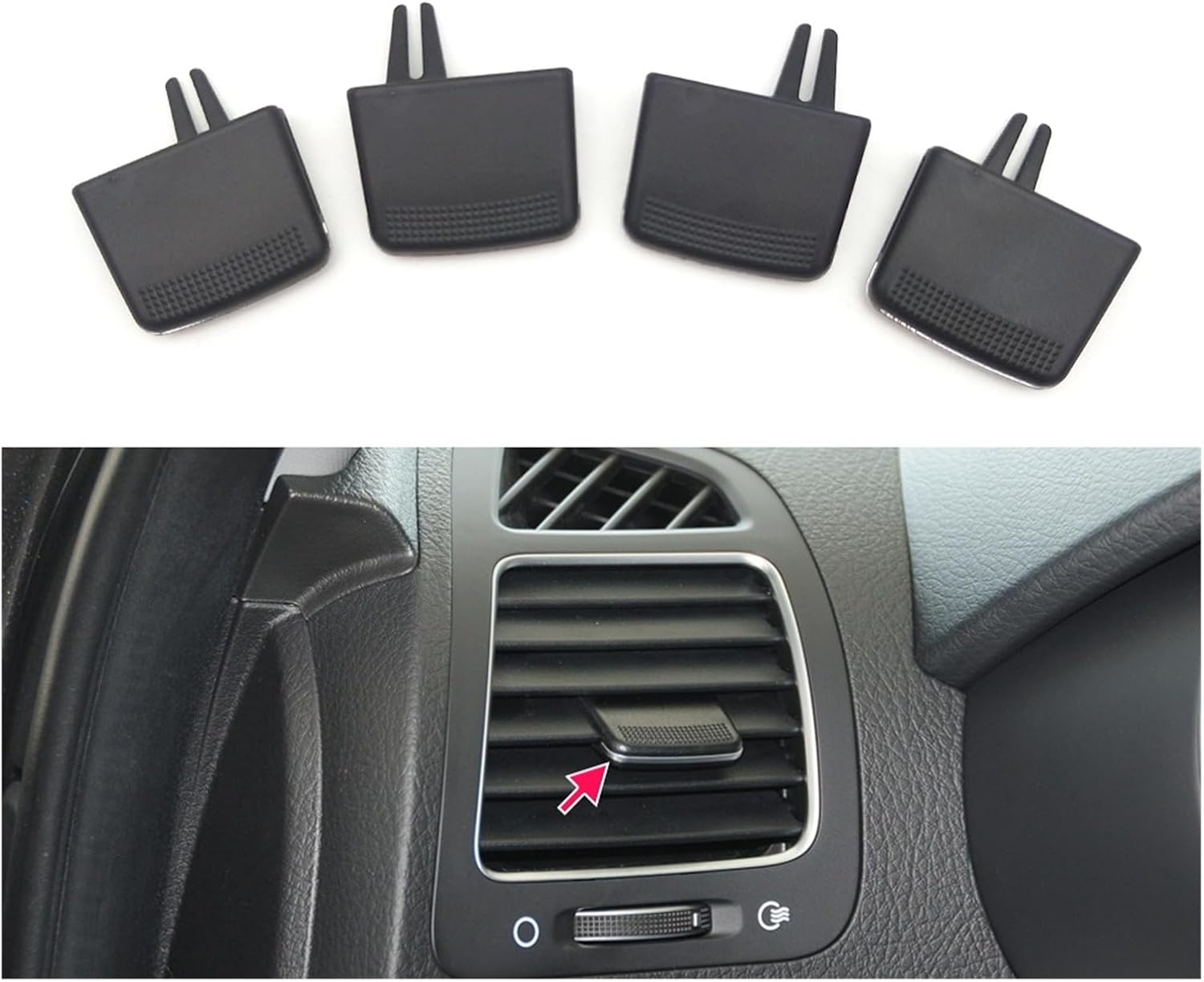 Portable Front Air Conditioning Vent Outlet Tab Clip Repair Kit(No.3)