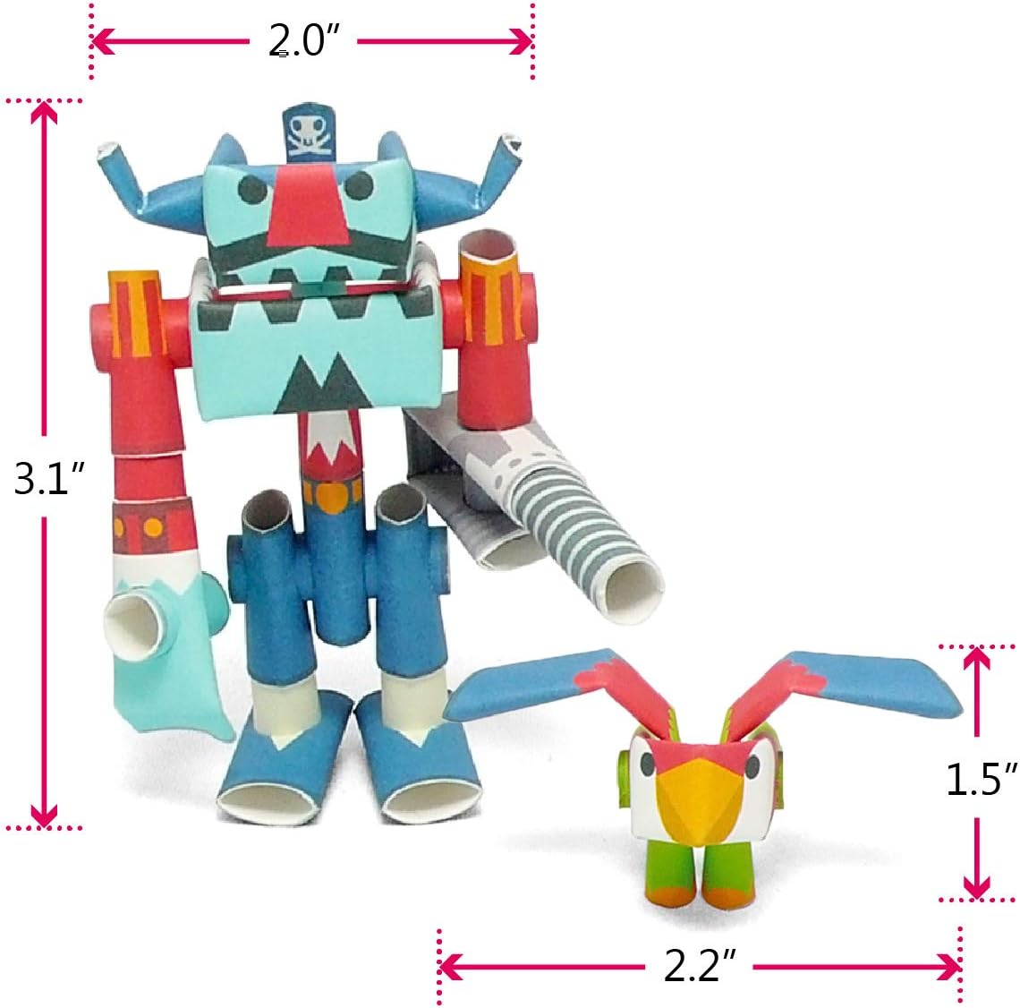 PIPEROID Captain Drill & Repeat Pirate & Partner - Japanese 3D Paper Puzzle DIY Robot kit for Kids and Origami Kit for Adults : Takashi Tsunoda: Toys & Games
