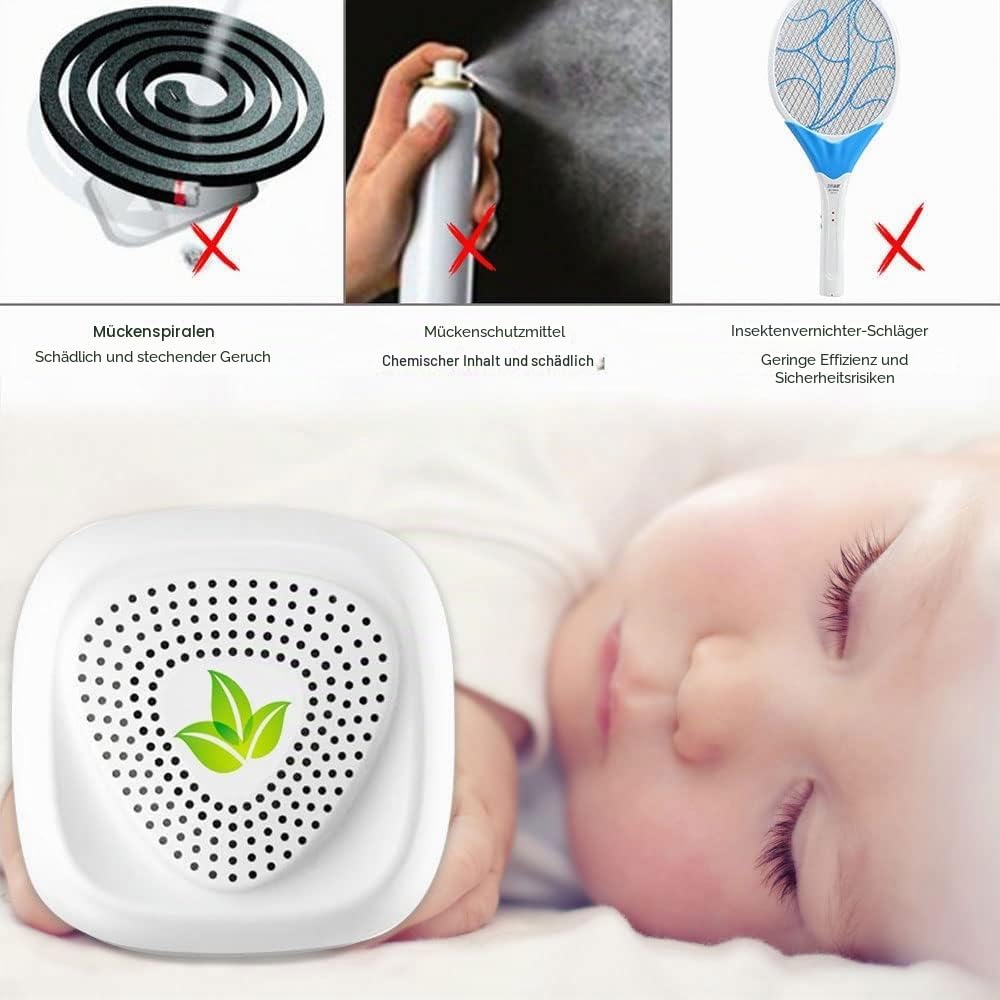 Ultraschall Maus und Ratten,Ultraschall Mäuseabwehr,4 Stück Mückenschutz,für Drinnen Mücken, Mäuse, Spinnen, Kakerlaken, Insekten, Flöhe, Motten,100% professionell und effektiv