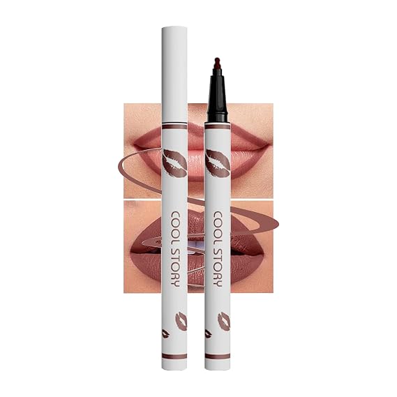 COOL STORY Lip Liner Pencil - Matte Lip Tint Stain Marker - Long Lasting Waterproof 06#