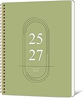 KamoyPlanner 2026-2027 Monthly Planner - 18-Month Spiral Bound Calendar Jan 2026-June 2027, 7.3x9.5" Waterproof Green Cover for Office School Home
