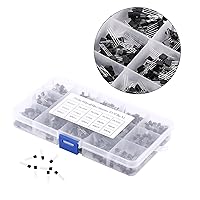 Vista 2 de 600 piezas 15 tipos de valores × 40 piezas NPN PNP de transistor TO-92 juego con caja de plástico