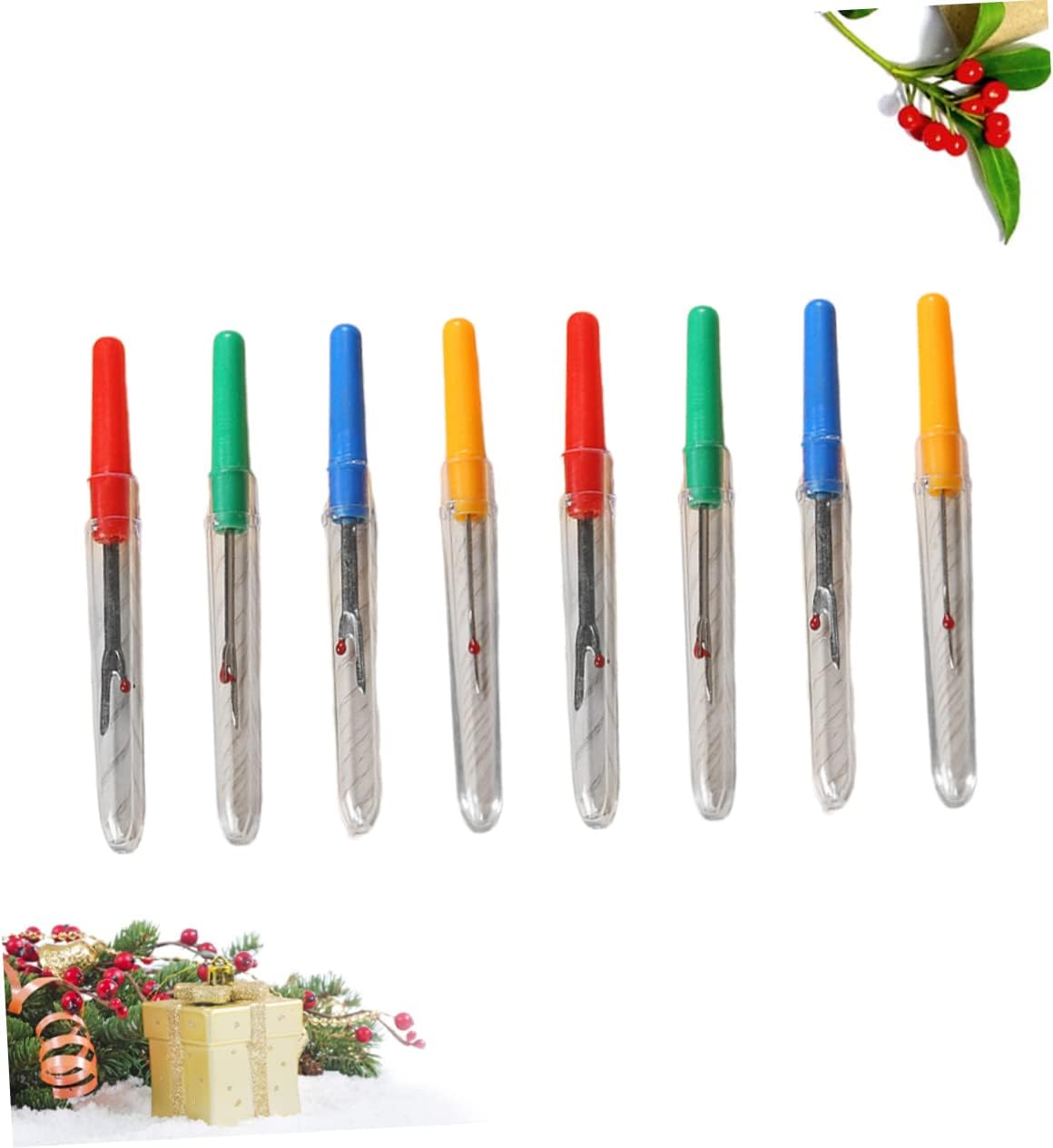 PLAFOPE 20pcs DIY Sewing Tool Embroidery Seam Ripper Thread Unpicker Sharp Plastic Handle for Easy Seam Removal Random Color