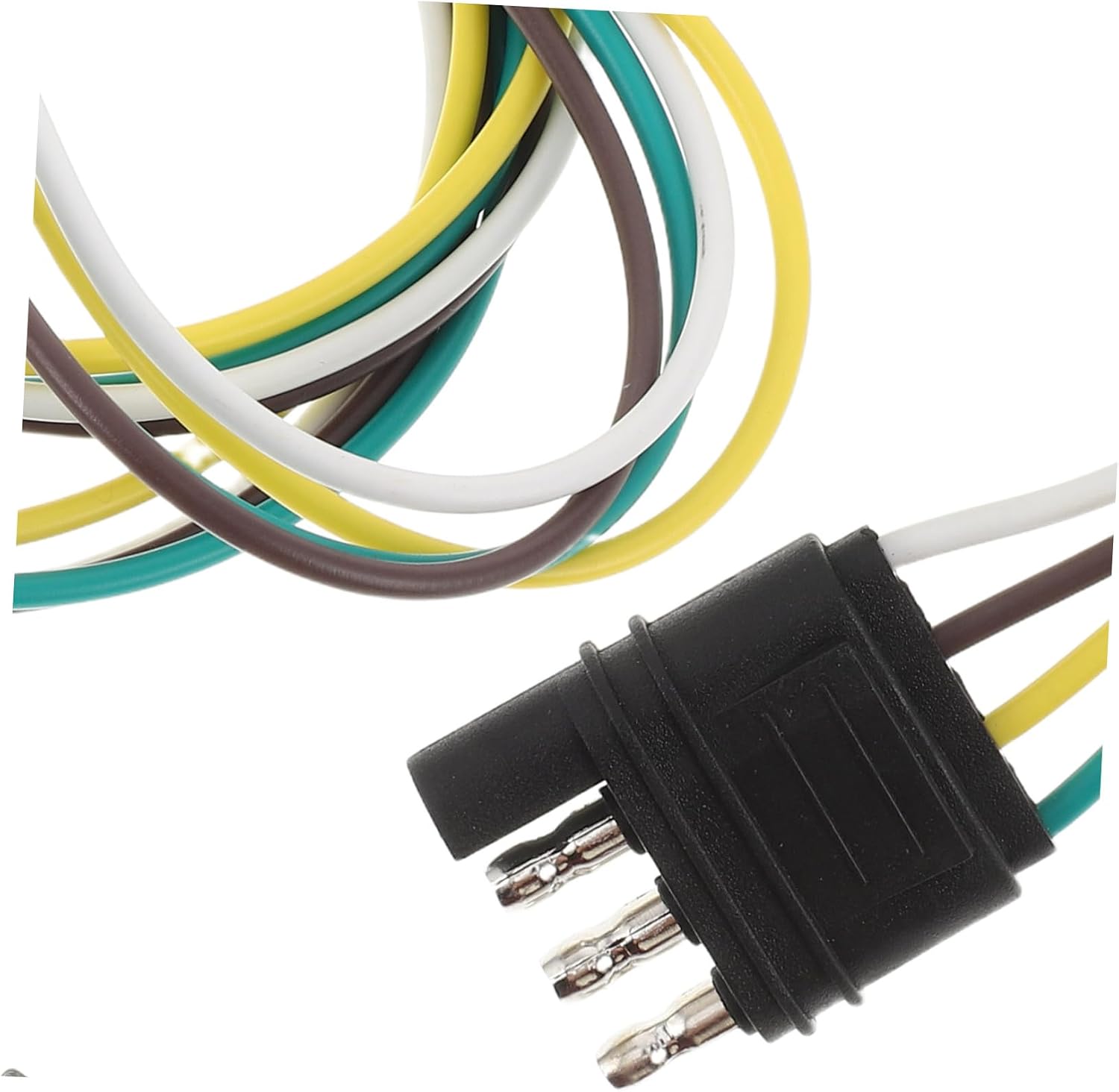 FOMIYES Pin Trailer Connector Converter with Wire for Vehicle and Trailer Towing Flat Wiring Harness Adapter for Rv and Utility Applications