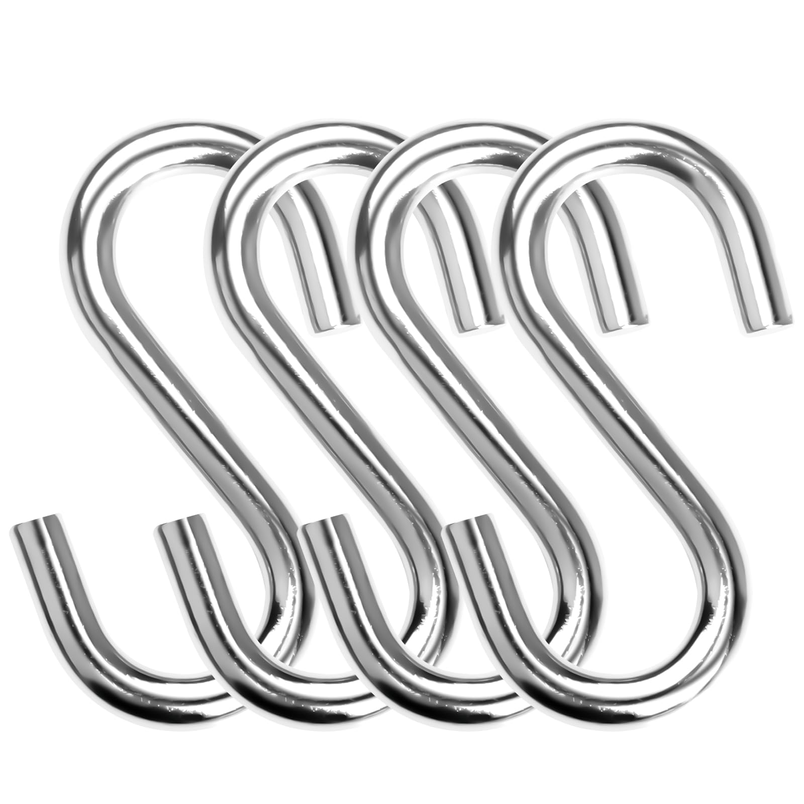 Heavy Duty Stainless Steel S Hooks - 4 Pack -1
