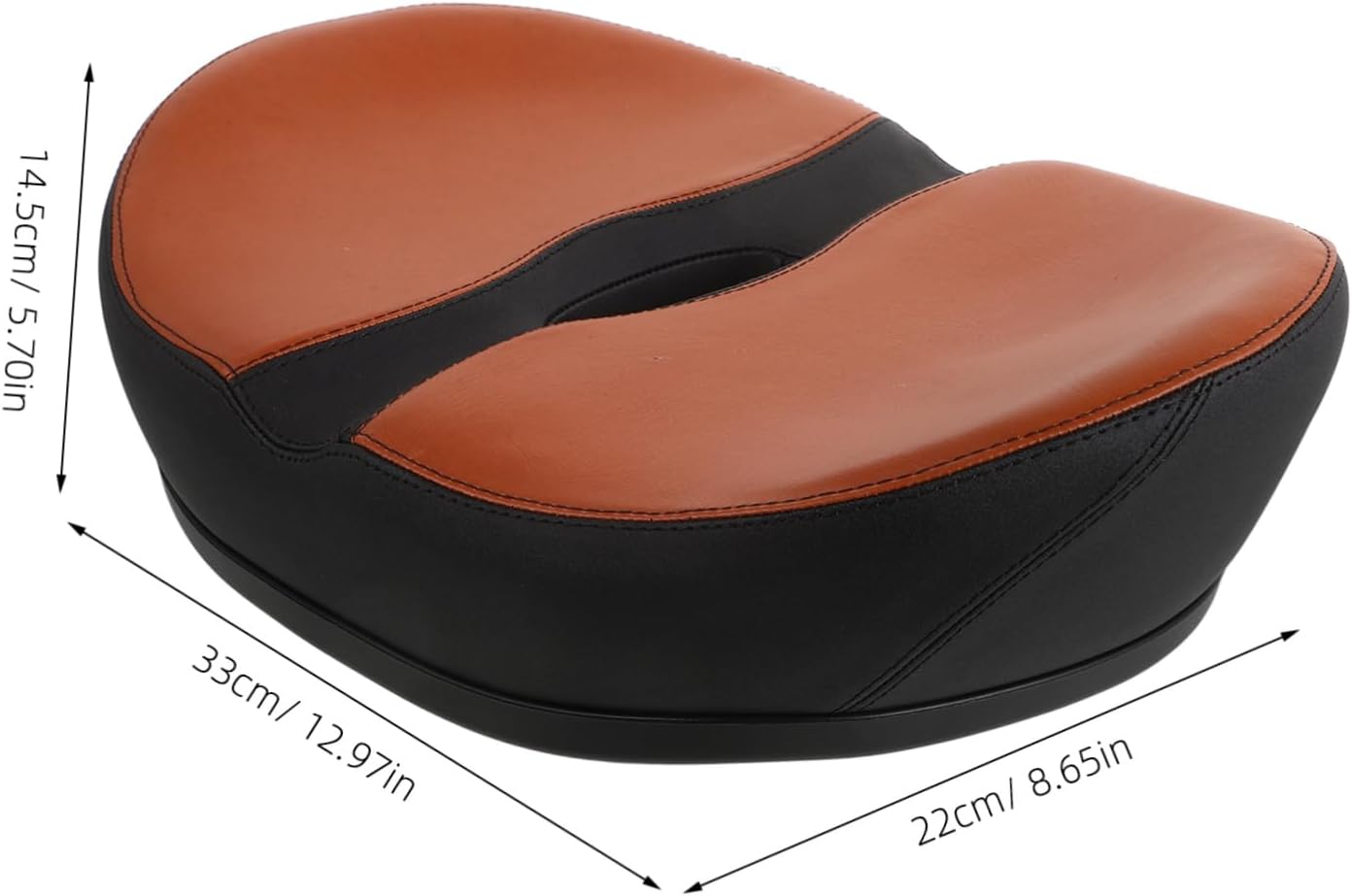 Noseless Wide Bike Seat Cushion for Men and Women PU Foam Bicycle Saddle Padding with Antislip Shockproof Design Comfortable Road and Mountain Bike Seat Replacement