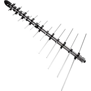Antennas Direct Element Uni-Directional UHF VHF Outdoor HDTV Antenna, 60+ Mile Range, 4K 8K UHD, NEXTGEN TV – w/All-Weather Adjustable Mounting Hardware