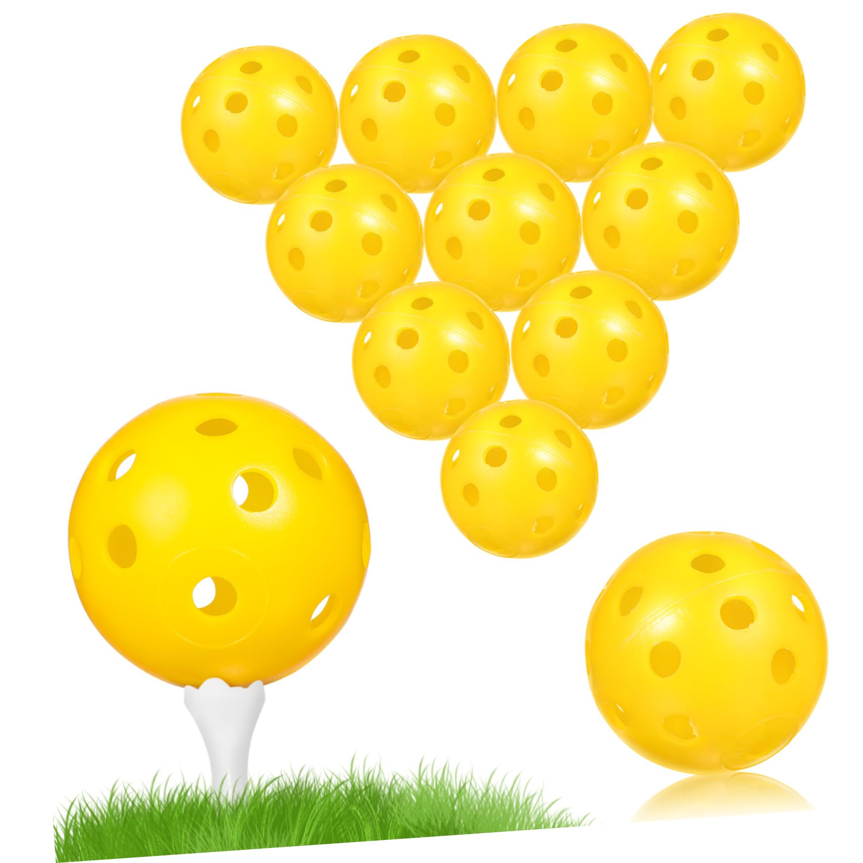 ifundom Golf Übungsbälle Leichte Kunststoffbälle Für Indoor Training Hochsichtbar Langlebig Für Swing Übungen Und Für Heimgebrauch Und Garten