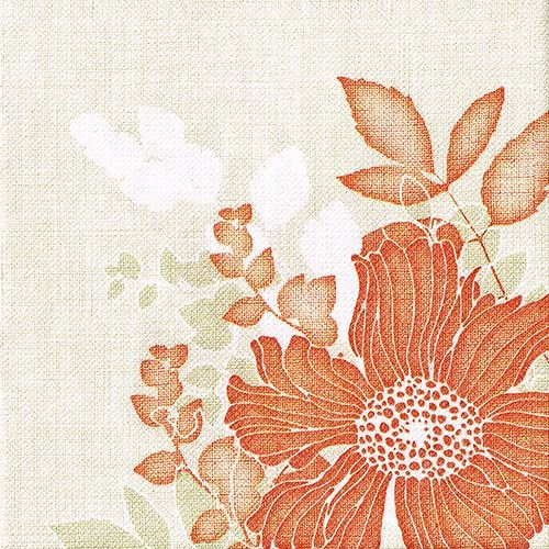 Serviettes pliage 1/4 40 x 40 cm rostrot pour repas de fête et dîners chaleureux
