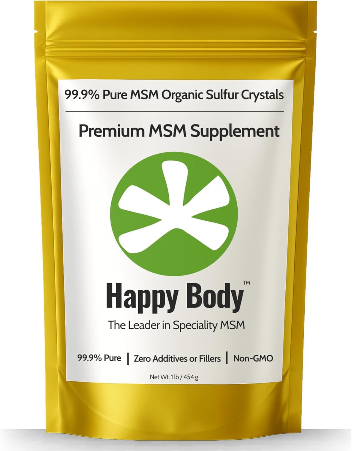 Organic Sulfur Crystals, 99.9% Pure MSM Crystals, Premium MSM Supplement - 1 LBS Pack