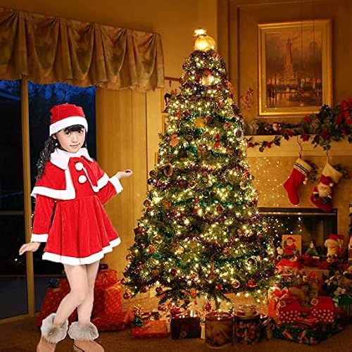Santa Girl Children Costume, Dress, Hat, Santa Claus, Christmas, Carnival, Theme Party #TOP5