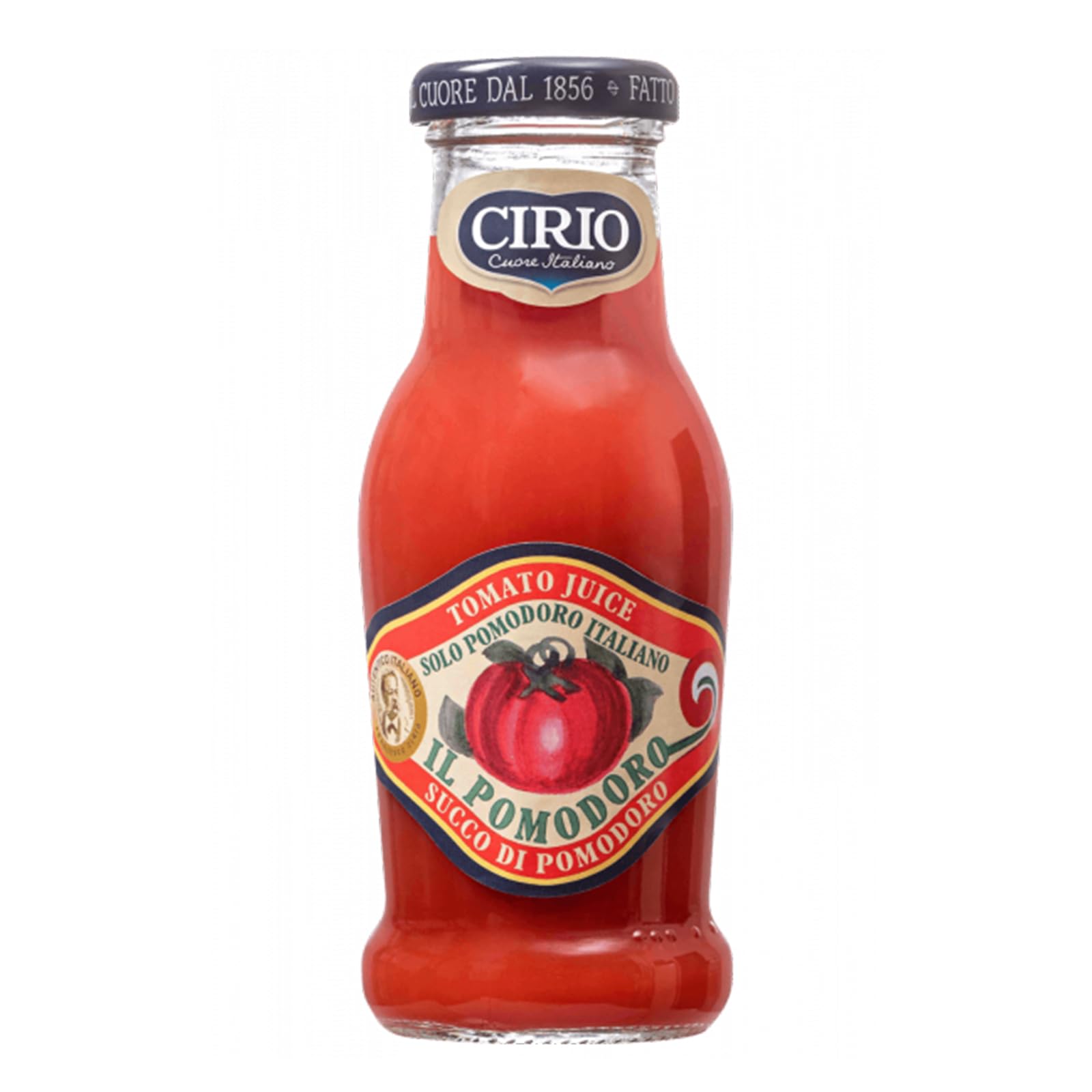 Cirio Succo di Pomodoro - Confezione da 24 Bottiglie in Vetro da 200ml - Gusto Classico e Intenso