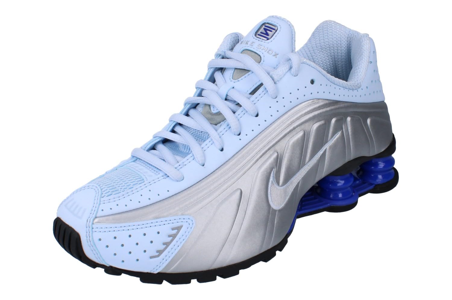 Nike Shox R4 Tênis de corrida feminino Ar3565, Tom azul metálico