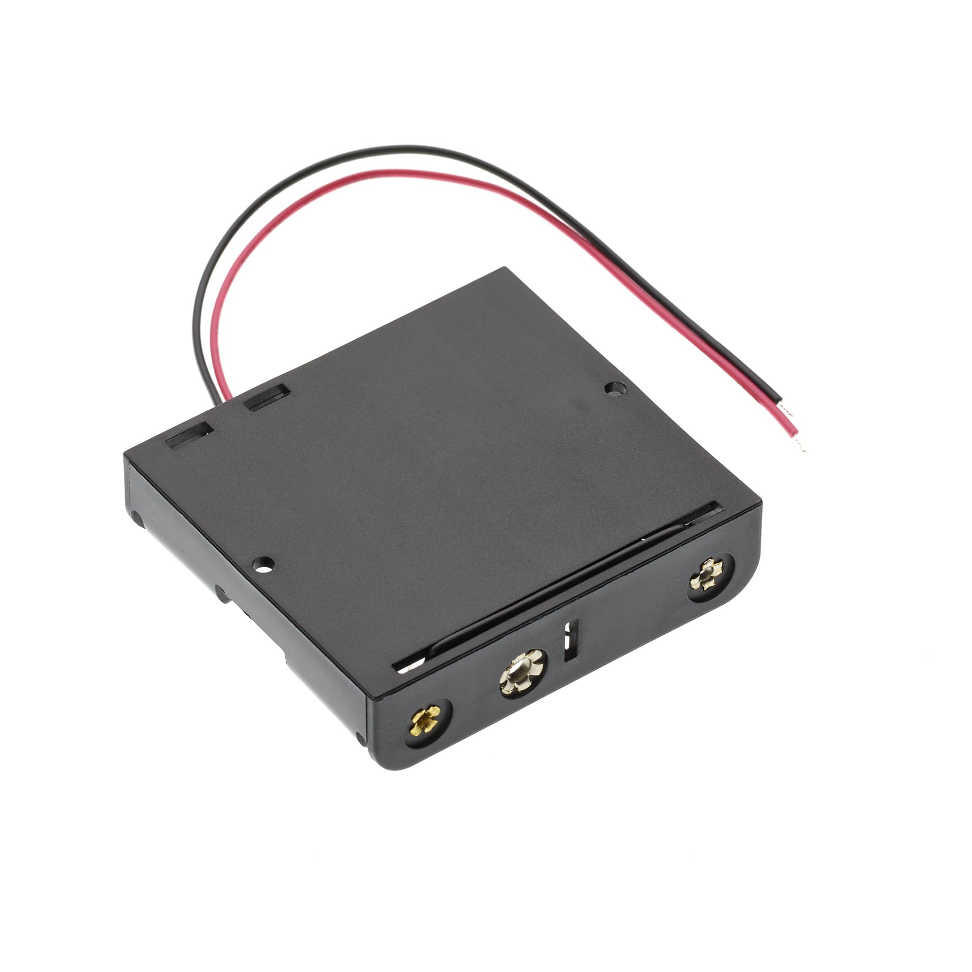 10 Custodie Porta Batteria In Plastica Per 3 X AA 4.5V - Con Cavi - Ideale Per Progetti Elettronici