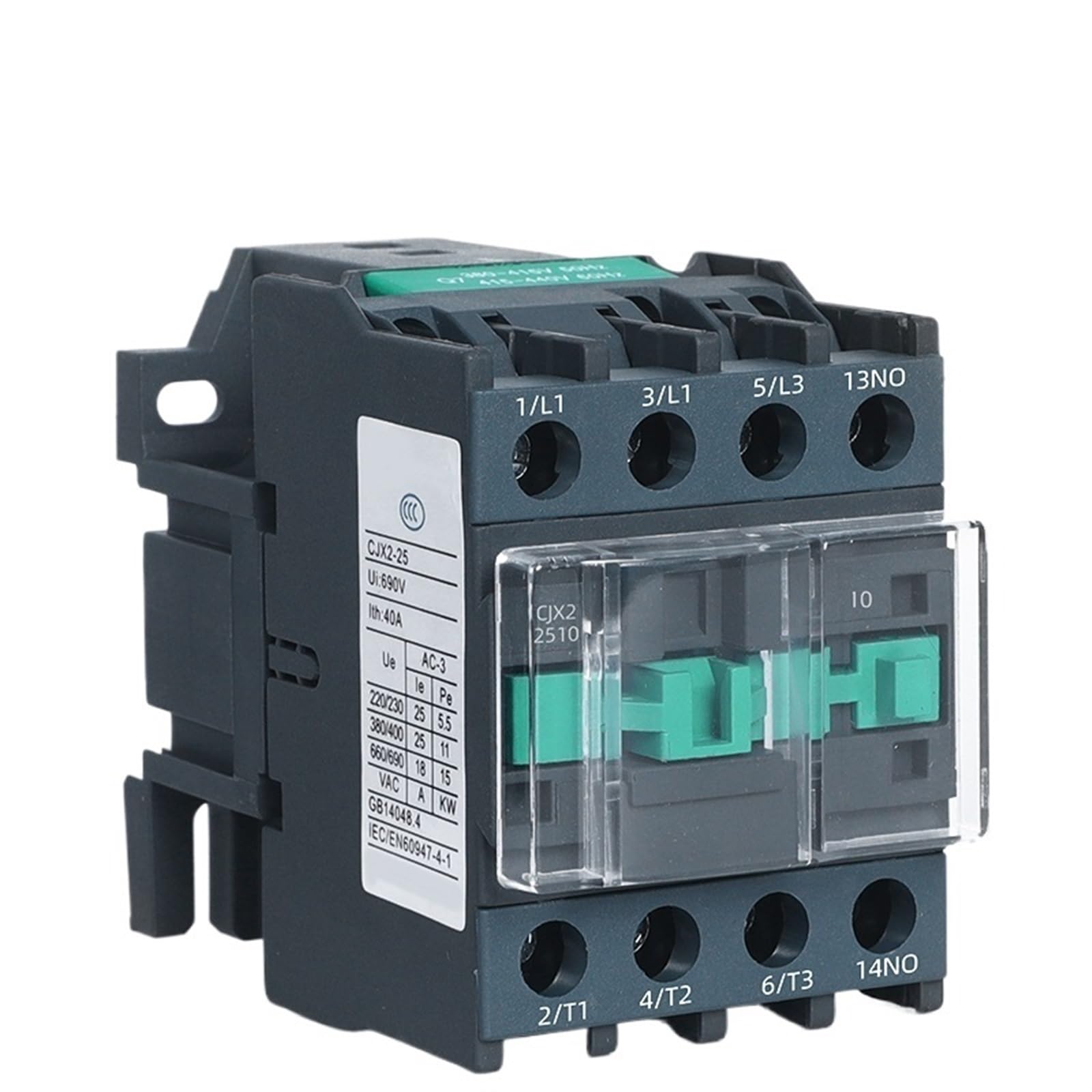 LKPEHTAGN CJX2-2510 CJX2-2501 Industrial Electrical AC Contactor Strong Conductive 24V 110V 220V 380V Pure Copper Coil 1Pcs