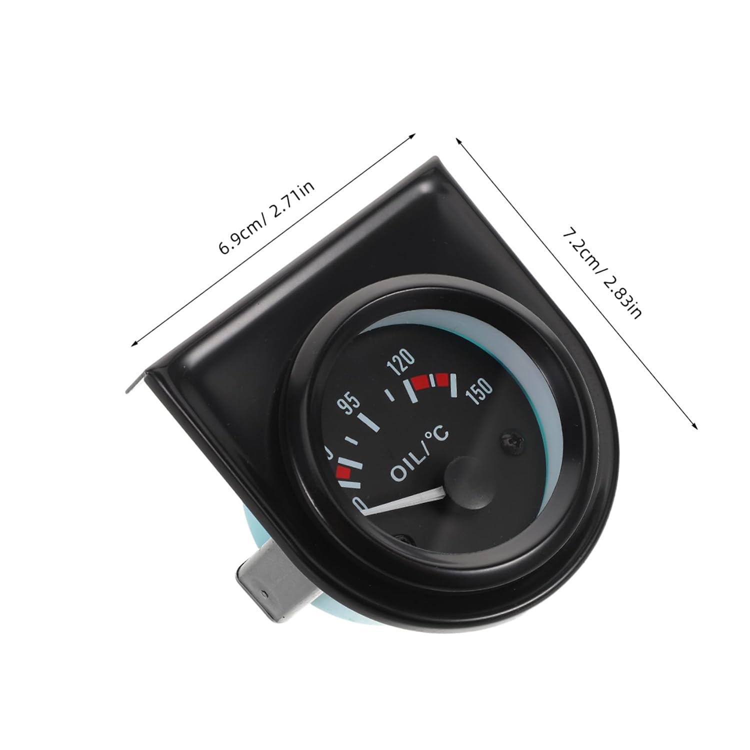 Zerodeko 12V Temperature Gauge 50-150°C Analog Pointer Style Automotive Instrument for Car Modification for Trucks and Vehicles