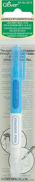 Clover Chacopen Blue with Eraser Water Soluble