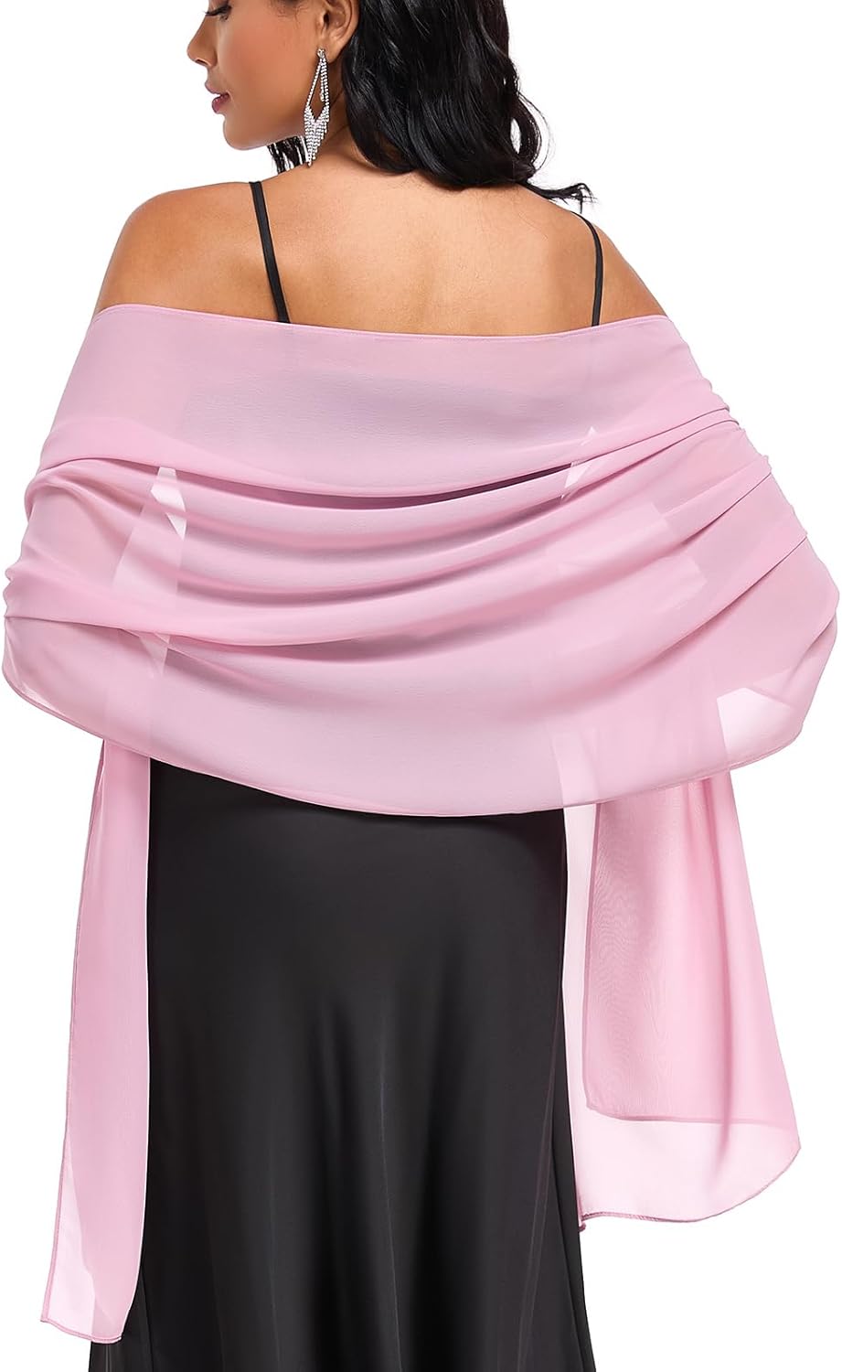 Shawls and Wraps Soft Chiffon Scarve Scarf For Evening Party Dresses Wedding Stole - Image 3