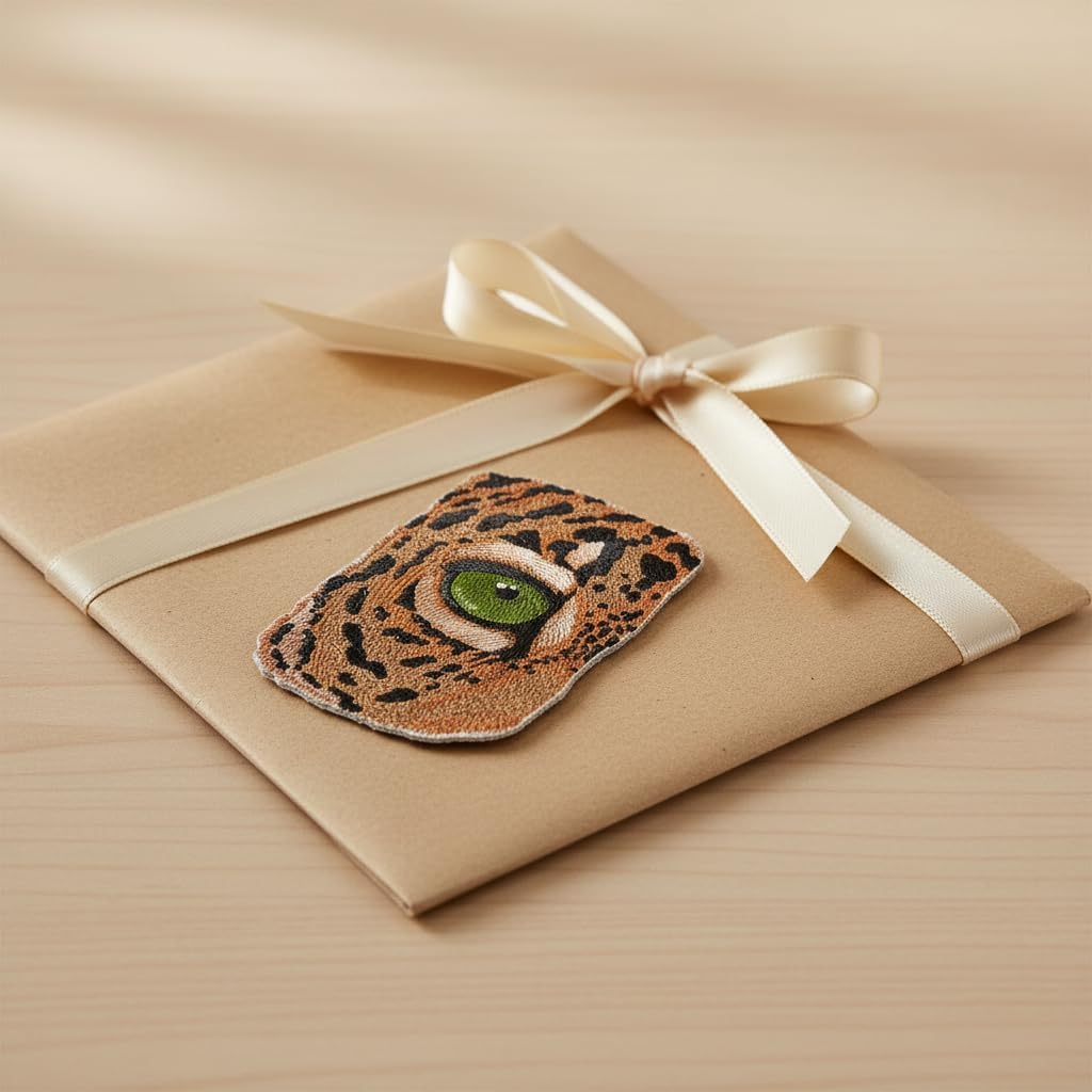 Custom and Unique Eye of Jaguar Embroidered Iron on/Sew Patch [6.87" *4.63"] [Made in USA]