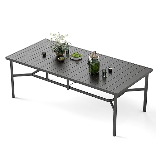 MIXPATIO Outdoor Patio Dining Table for 8, 83" x 39"