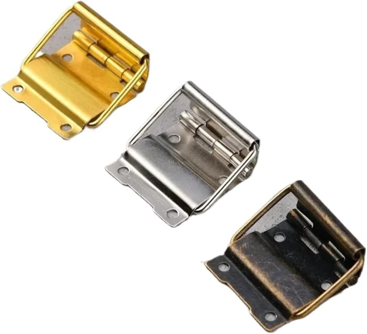 Car Hinge Brake 2-4pcs Wire Antique Door Butt Cabinet Hardware Brass Wooden Case Packaging Jewelry Boxes DIY Accessories Hinge Stopper(Style 2-A-4pcs)