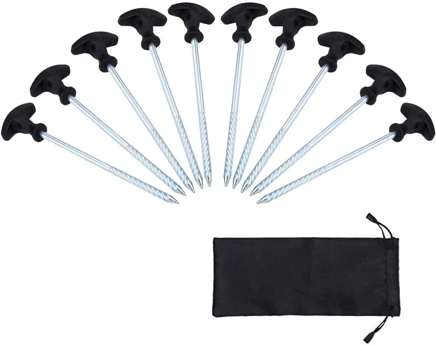 Ultimate Angling Fishing Tackle - Pack Of 10 Heavy Duty Fishing Bivvy Camping Tent Peg Shelters Brolly 20cm