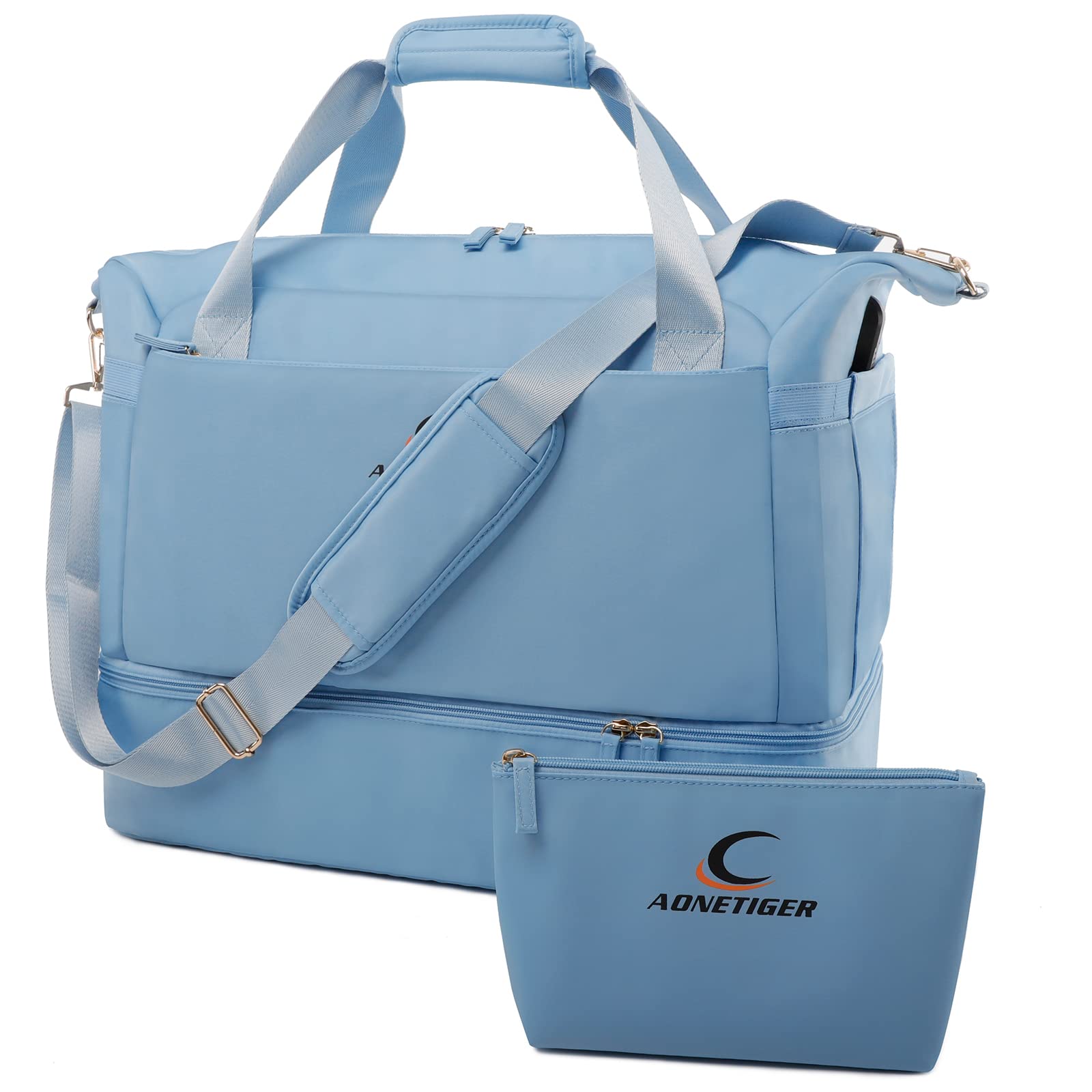 Travel Duffel Bags for Women, Gym Bag for Women with Wet Pocket, Weekender Overnight Bag with