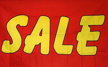 Sale Red And Yellow Flag 3' X 5' Deluxe Indoor Outdoor Business Banner