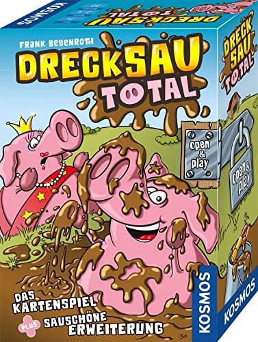 Kosmos Drecksau total, lustiges Kartenspiel für 2-4 Personen ab 7 Jahre