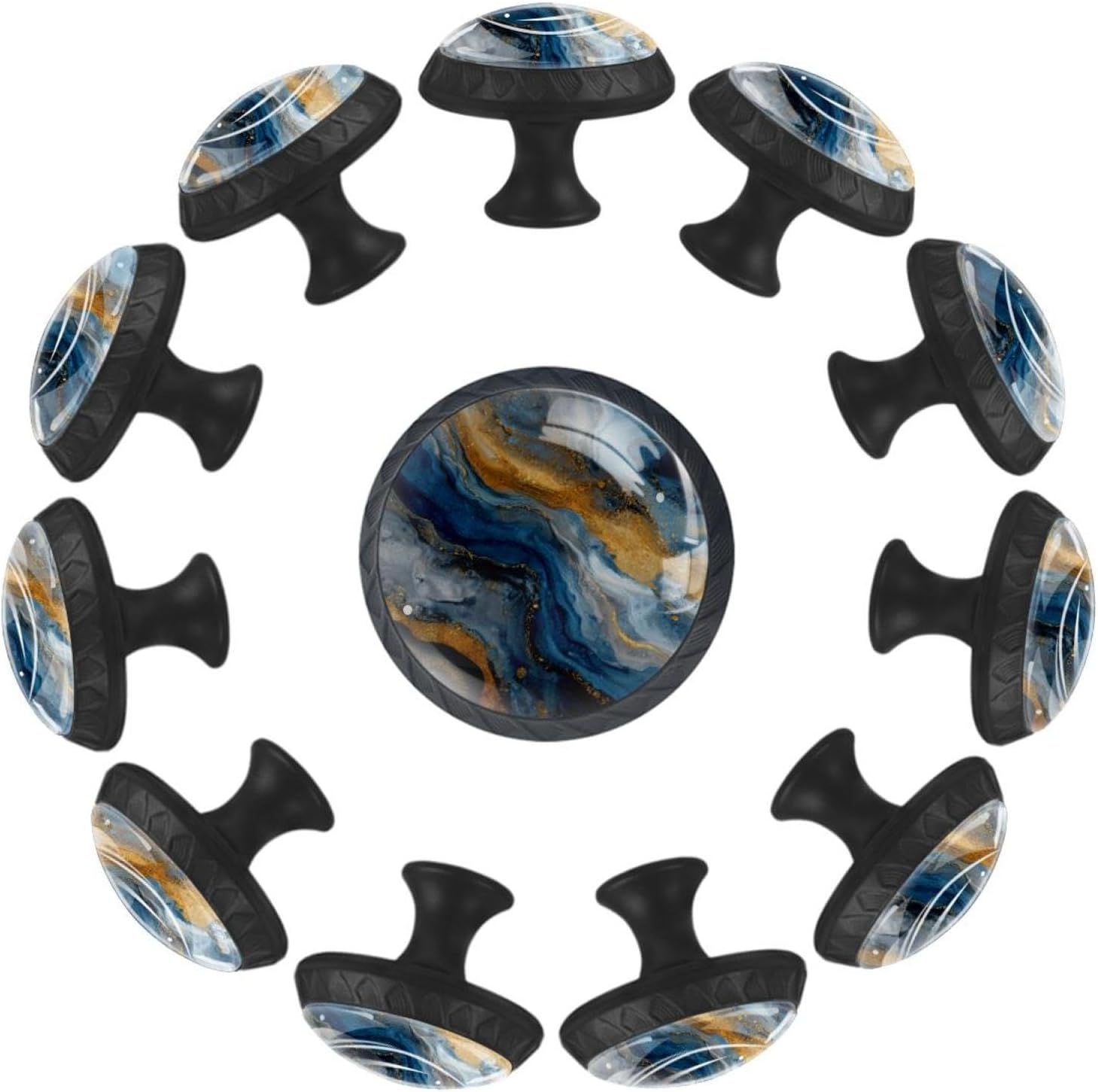 Black Abstract Colorful Joystick Game (1) Practical Drawer Knobs, Durable Cabinet Pulls for Daily Household Furniture