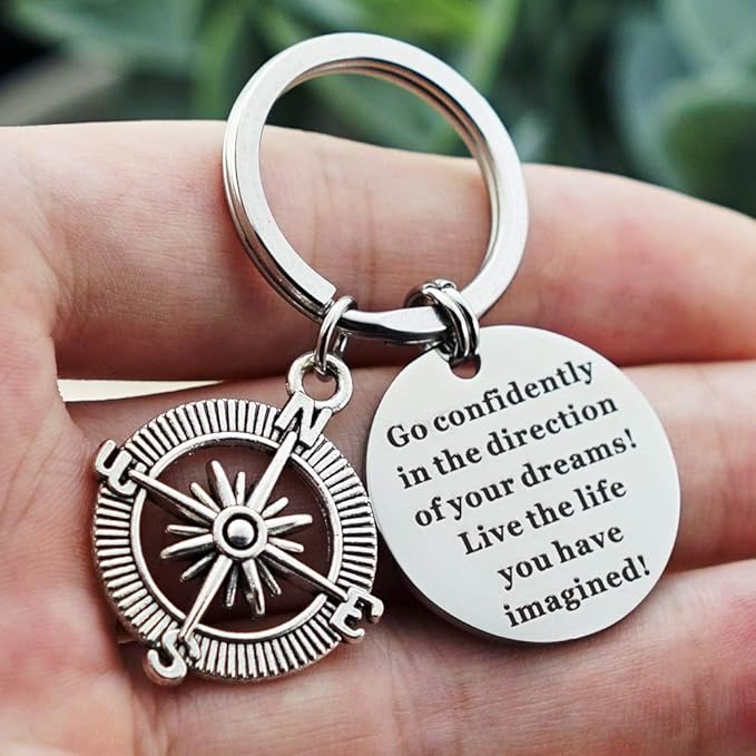 Llavero con frase inspiradora para graduación miniatura 5