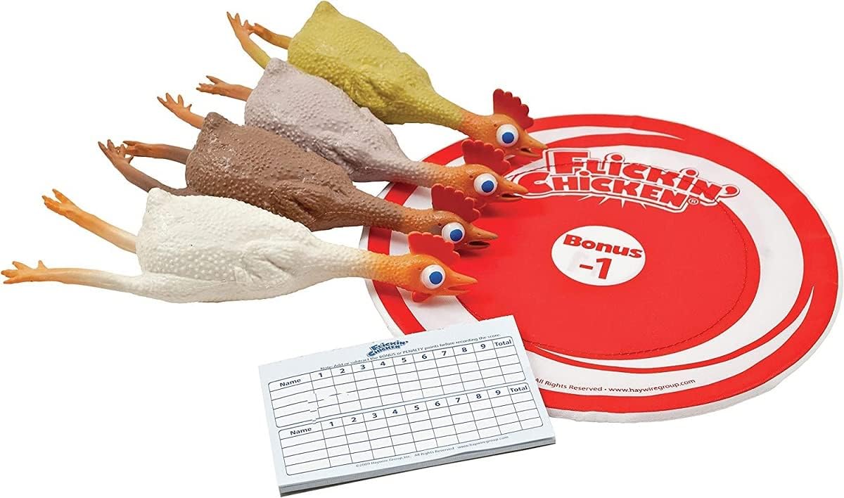 University Games | Flickin Chicken Indoor Outdoor Target Toss Game, for 2 or More Players Ages 6 and Up