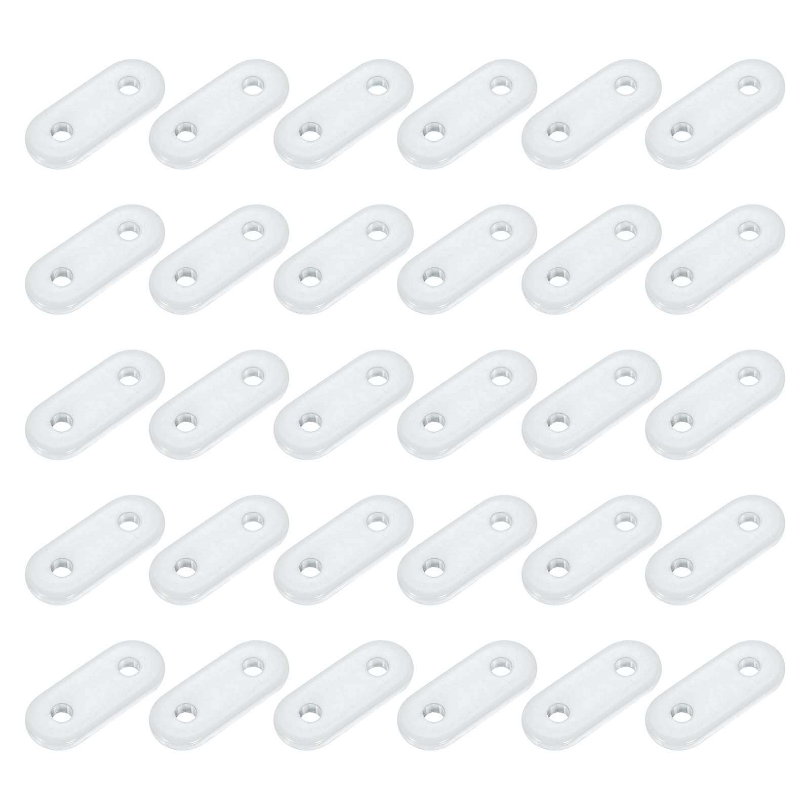 sourcing map 50Pcs Curtain Weights, 15 x 37 x 4.5mm 15g Iron Drapery Weights for Curtains Bottom Tablecloth Flags, Window Curtain Pendant for Living Room, Home, Office, Hotel, White โ image 1