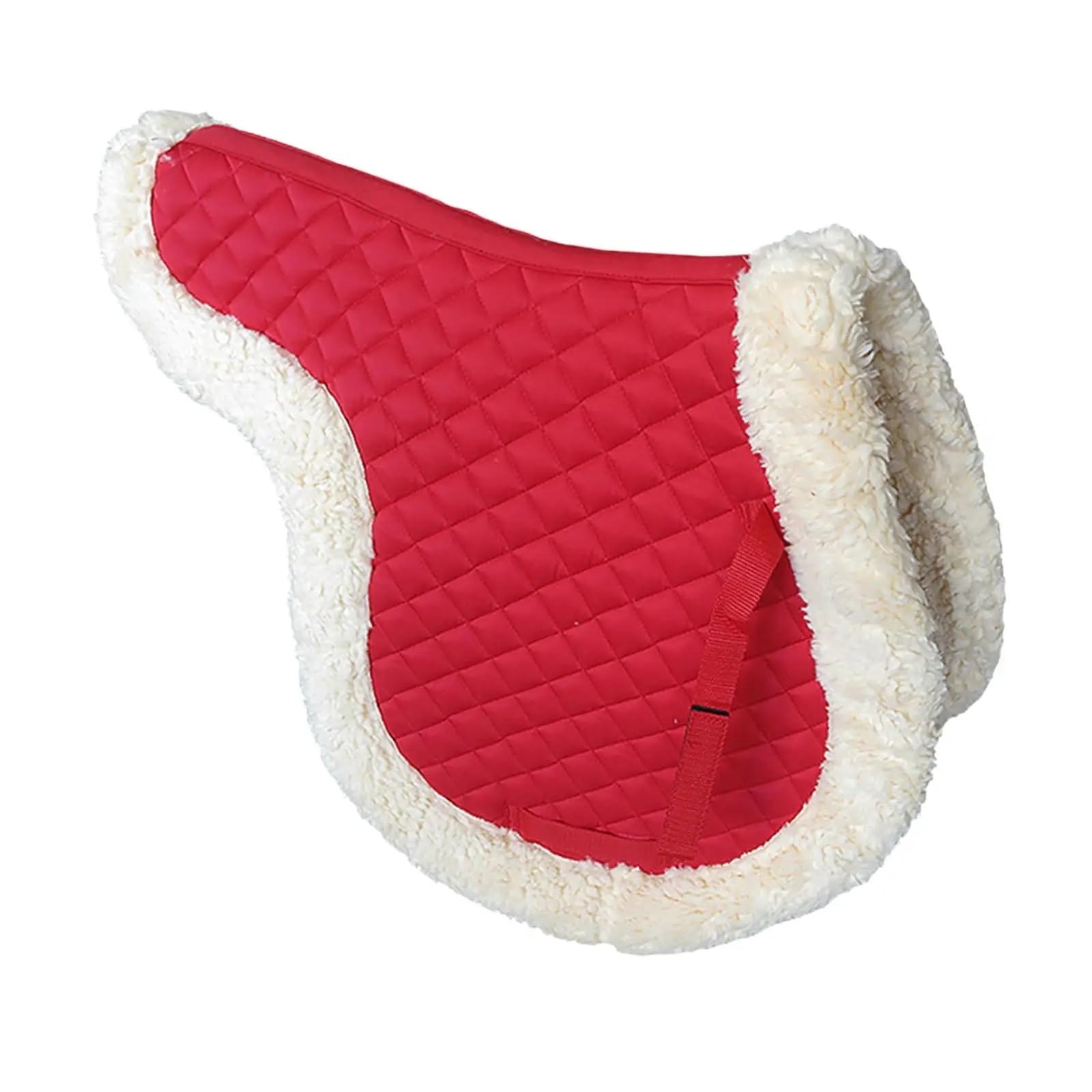 Podkładka pod siodło do jazdy konnej, Pikowany czaprak wielokolorowy do jazdy konnej(Red)