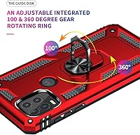 Vista 7 de Androgate for Moto G Stylus 5G 2021 Case with HD Screen Protector, Military-Grade Ring Holder Stand Car Mount 16ft Drop Tested Protective Cover