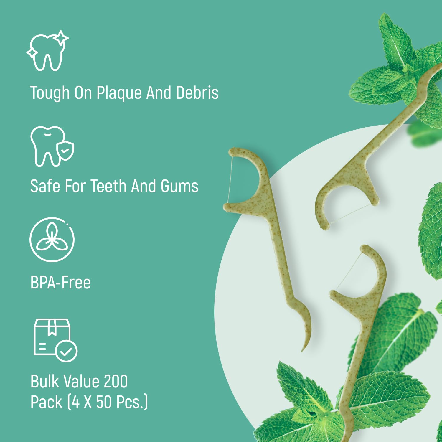 SmartLifeco Eco-Friendly Dental Floss Picks (50ct - View #6