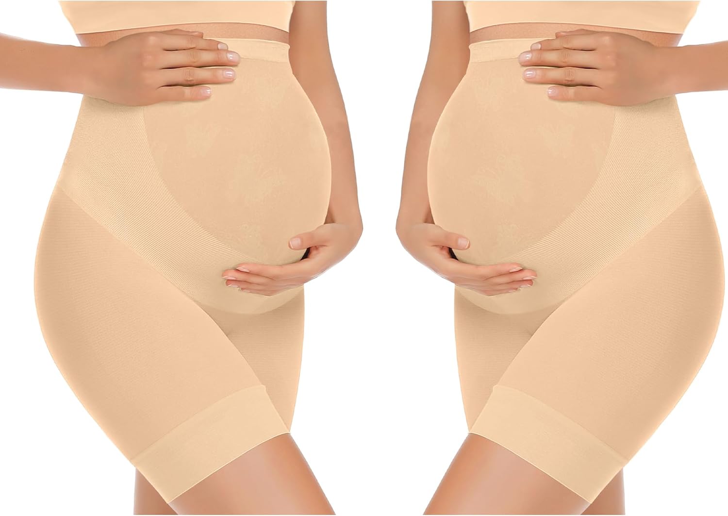 KIM S Shape Your Bump Seamless Maternity Shapewear for Dress, Pregnancy Underwear Prevent Chafing Belly Support