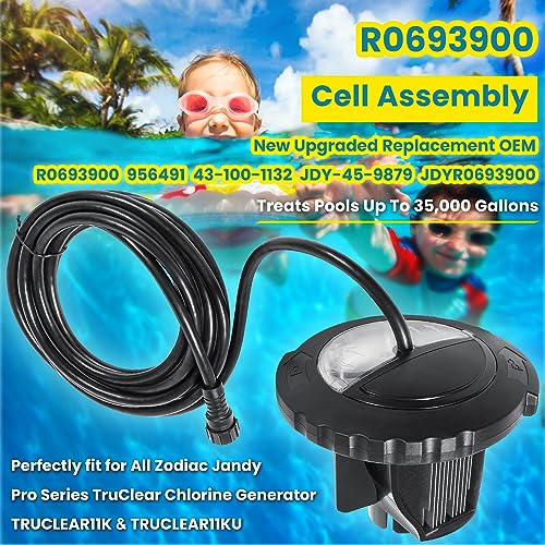 Replacement for Jandy Zodiac R0693900 TruClear Salt Cell Assembly for All Jandy Pro Series TruClear Chlorine Generating System TRUCLEAR11K & TRUCLEAR11KU Pools up to 35,000 Gallons Upgraded Black by E-cowlboy - Image 2