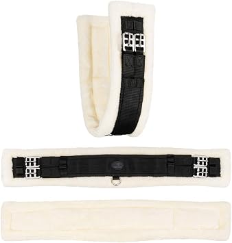 Equinate Winslow Saddle Girth Short Girth with Synthetic Lambskin 30-80 cm